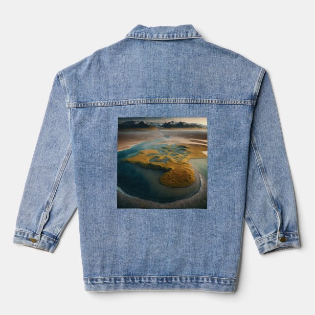Golden Harmony Denim Jacket (Back)