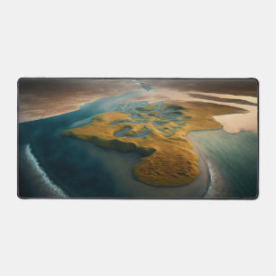 Golden Harmony Desk Mat