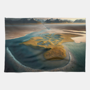 Golden Harmony Kitchen Towel