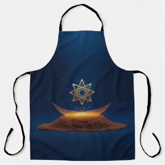 Golden Harmony – Shree Yantra’s Divine Resonance Apron