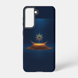 Golden Harmony – Shree Yantra’s Divine Resonance Samsung Galaxy Case