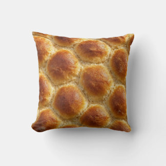  Golden Harmony – Soft & Warm Bread Texture Art Throw Pillow