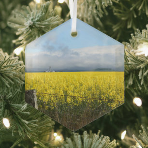 Golden Harvest Glass Ornament