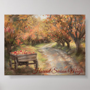 Golden Harvest Path Poster