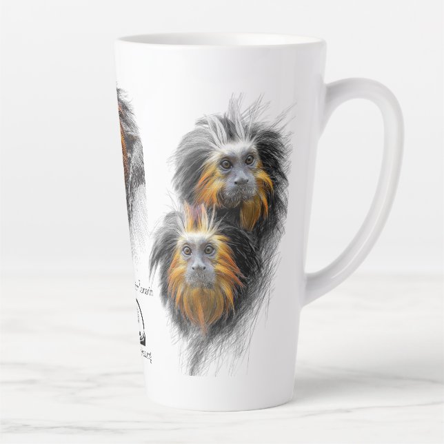 Golden-headed Lion Tamarin Mug by RSCF (Droite)