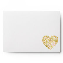 Golden heart design