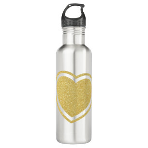 Golden Heart Water Bottle