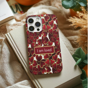 Golden Hearts Affirmation iPhone 15 Pro Case