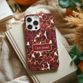 Golden Hearts Affirmation iPhone 15 Pro Case