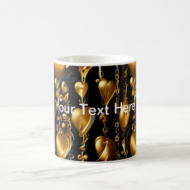 Golden Hearts of Love Coffee Mug (Center)
