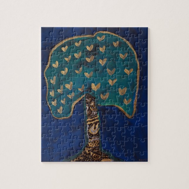 Golden Hearts Tree  Puzzle (Vertical)