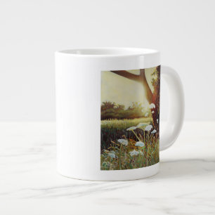 Golden hedgerow I 2014 Large Coffee Mug