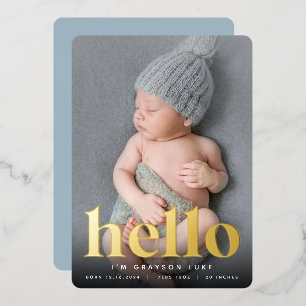 Golden Hello Faire-part de naissance de rempliss