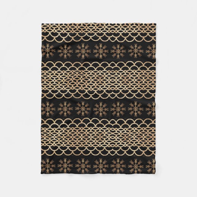 Golden Helm of Awe Blanket (Front)