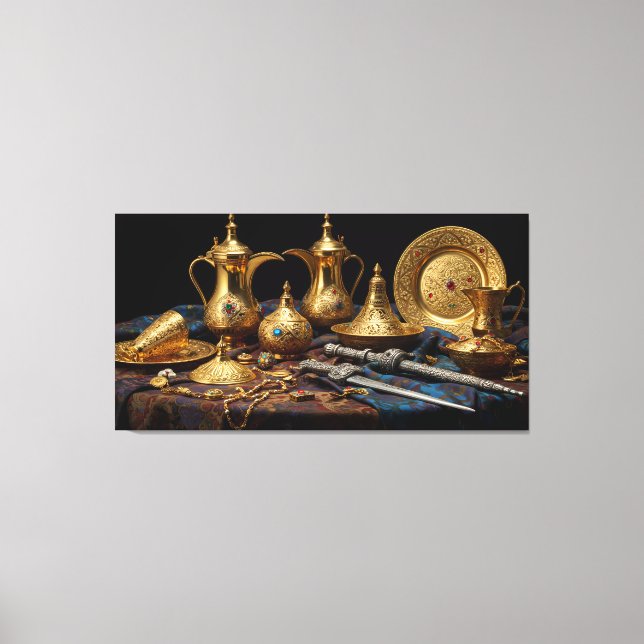 Golden Heritage – A Masterpiece of Elegance Canvas Print (Front)