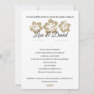 Golden Hibiscus Temple Mariage et Invitation de ré