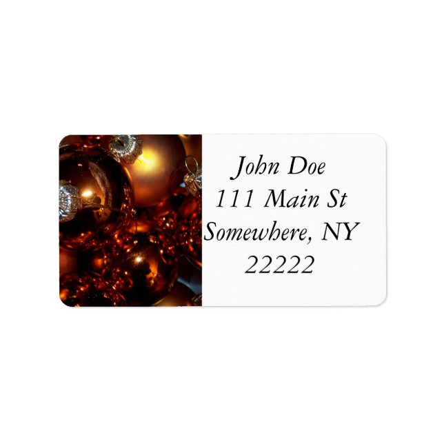 Golden Holiday Bulbs Label (Front)