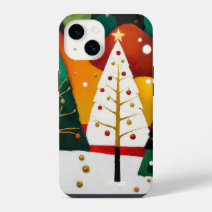 Golden Holiday Grove iPhone 14 Case