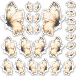 Golden Honey Fairy World – 227 butterflies sheet