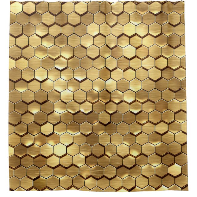 Golden Honeycomb 3D Render Texture (Front)