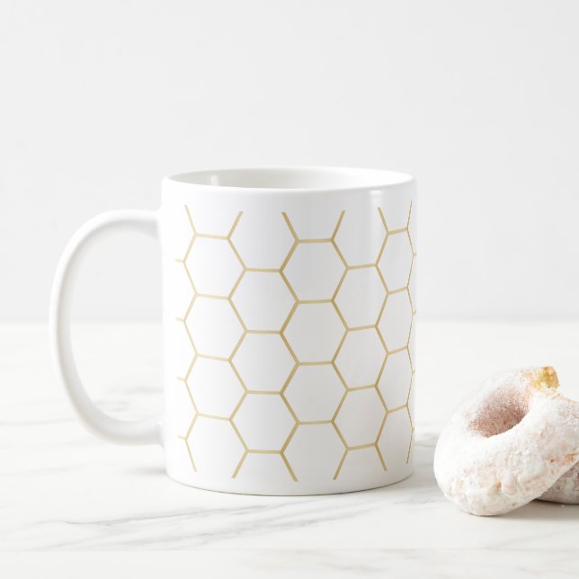 Golden HoneyComb Coffee Mug (With Donut)