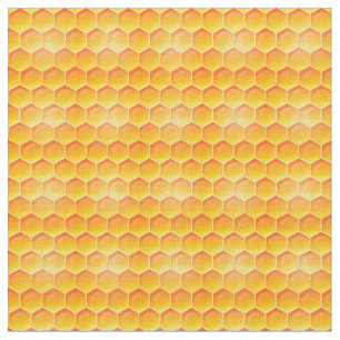 Golden Honeycomb Pattern Fabric
