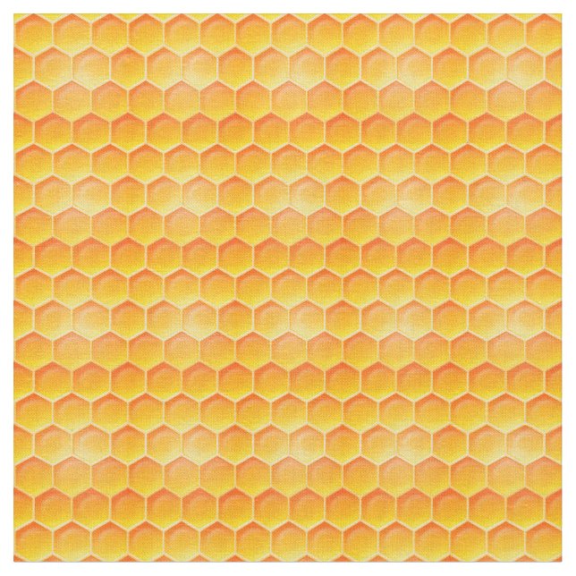 Golden Honeycomb Pattern Fabric (Close Up)