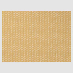 Golden Honeycomb Pattern Tissue Paper