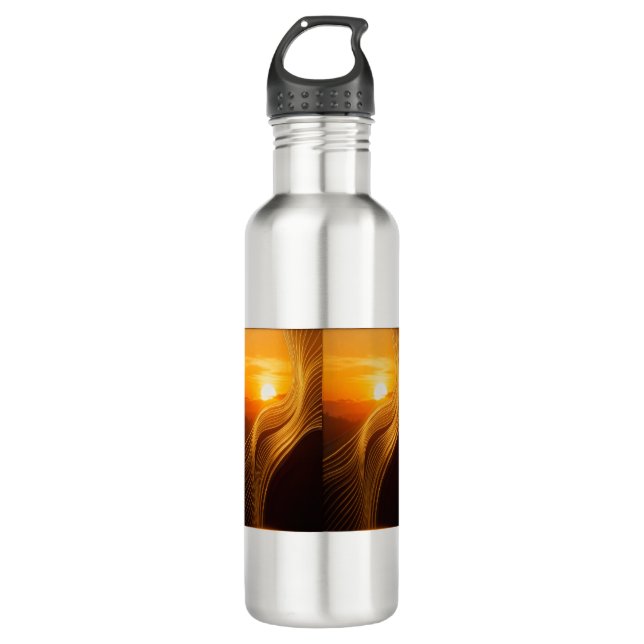 Golden Horizon — Abstract Modern Coffee Mug (Front)