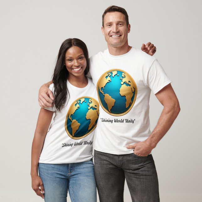 "Golden Horizon Globe" T-Shirt (Unisex)