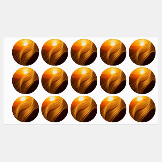 Golden Horizon — Minimalist Abstract Sticker