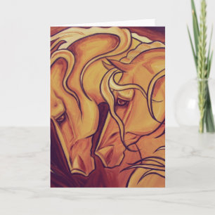 Golden Horses Card