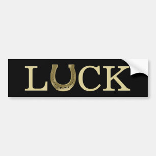 Golden horseshoe bumper sticker