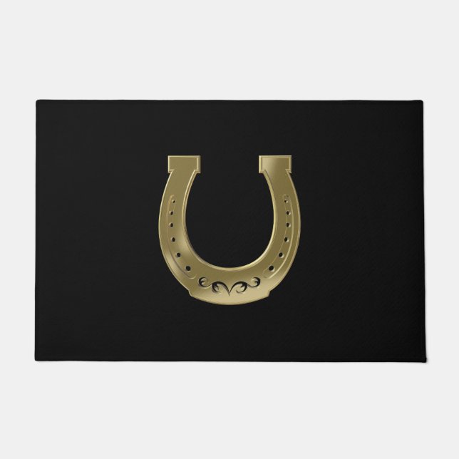 Golden horseshoe doormat (Front)