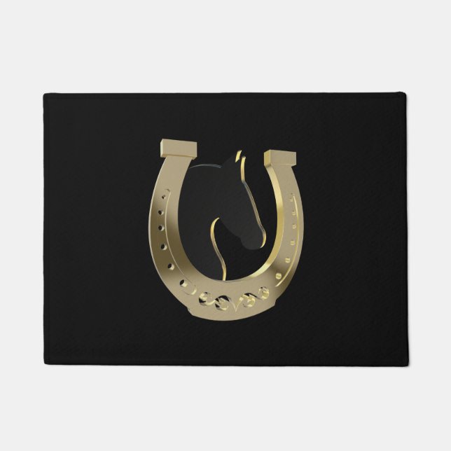 Golden horseshoe doormat (Front)
