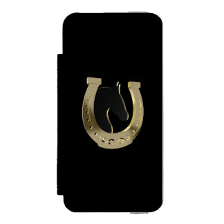 Golden horseshoe incipio watson™ iPhone 5 wallet case