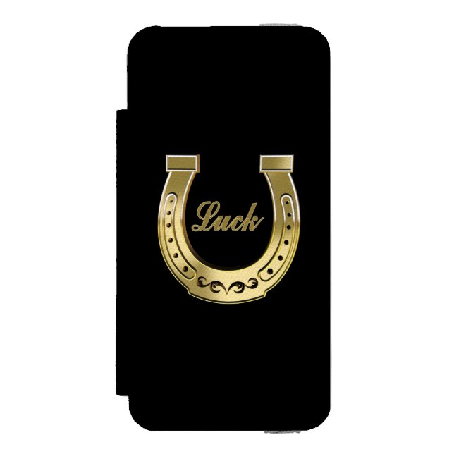 Golden horseshoe incipio iPhone wallet case (Folio Front)