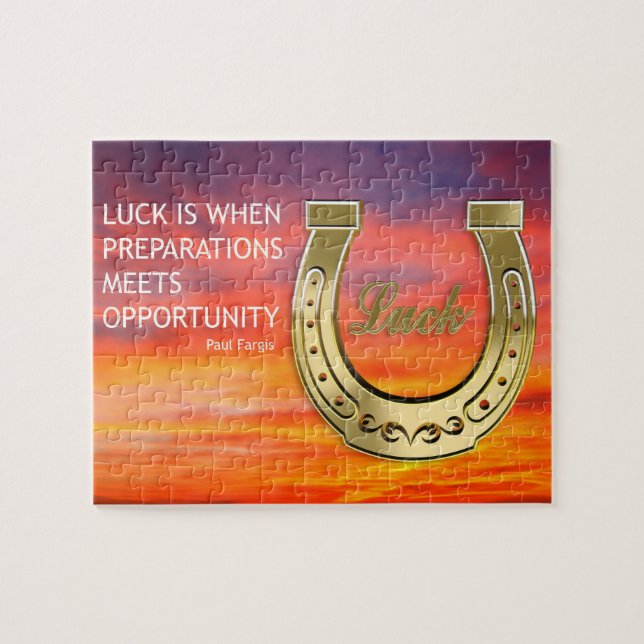 Golden horseshoe jigsaw puzzle (Horizontal)