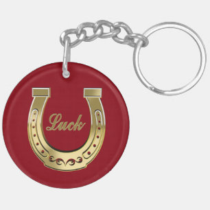 Golden horseshoe keychain