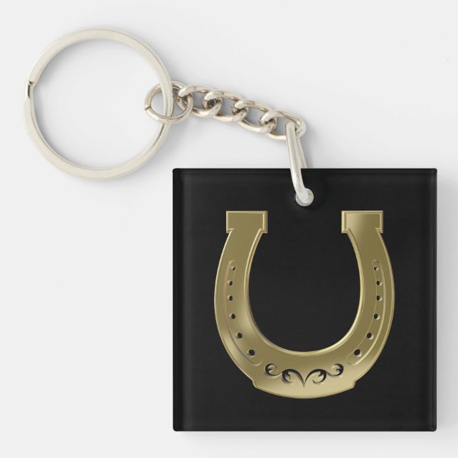 Golden horseshoe keychain (Front)
