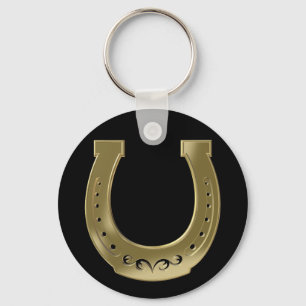 Golden horseshoe keychain