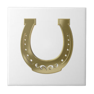 Golden horseshoe tile