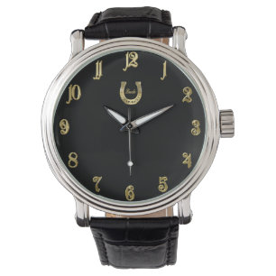 Golden horseshoe watch