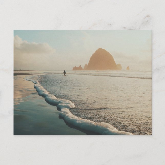 Golden hour at Cannon Beach  Postcard (Front)