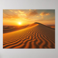 Golden Hour Desert Sand Dunes Sunset Photography