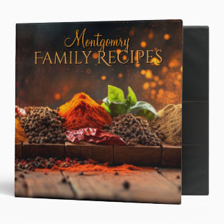 Golden Hour of Spices Recipe Binder