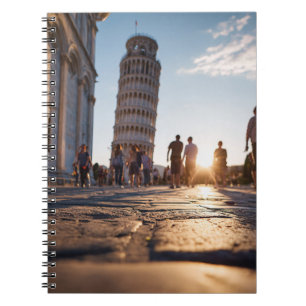 Golden Hour Pisa Tower Travel Notebook
