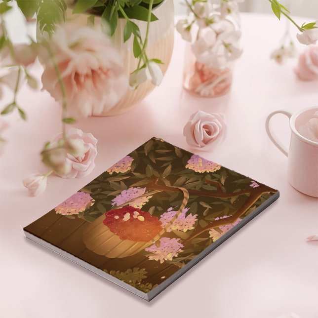 Golden Hour Raspberry Basket Notepad (Creator Uploaded)