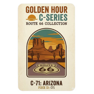 Golden Hour Route 66 C-Series   Arizona Magnet