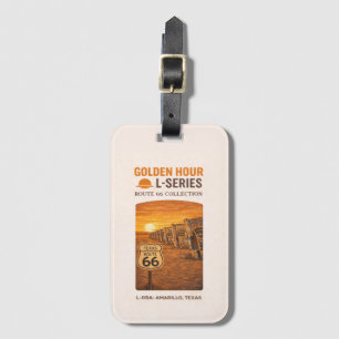 Golden Hour Route 66 L-Series Amarillo Texas Luggage Tag